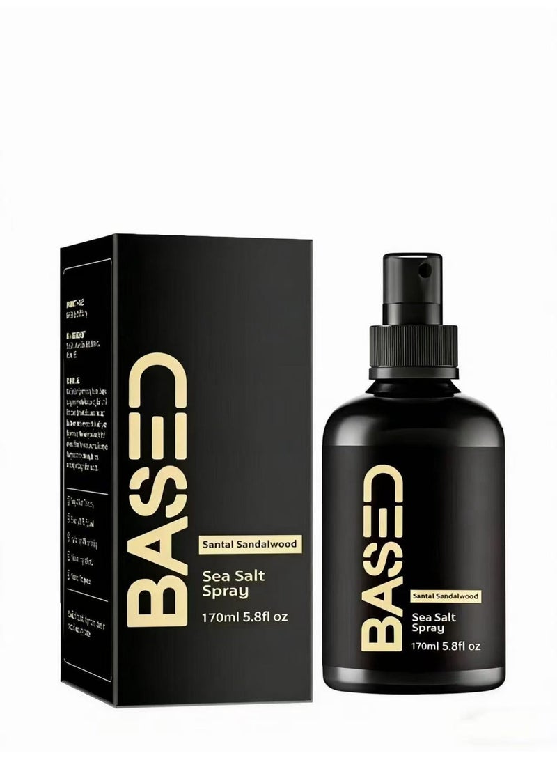 BASED BODYWORKS Sea Salt Spray, Natural Finish Sea Salt Spray for Hair, Gives Volume and Texture, Enriched with Seaweed and Vitamin B5, Lightweight and Non-Greasy, Paraben Free - Image 1
